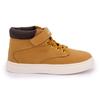 High Top Sneaker with Velcro and Laces Cognac Child