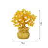 Árbol de la Suerte Creativo de Cristal Amarillo Grande Citrino Árbol de la Suerte Feng Shui Chino Árbol del Dinero de la Fortuna para Adorno de Escritorio Decoraciones para el Hogar