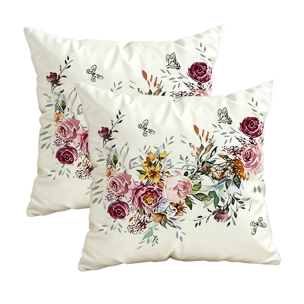 Love-Emblazoned Red Pillow Coverszipper Design, Decorative Pillowcase, 45X45 Cm Pillowcase