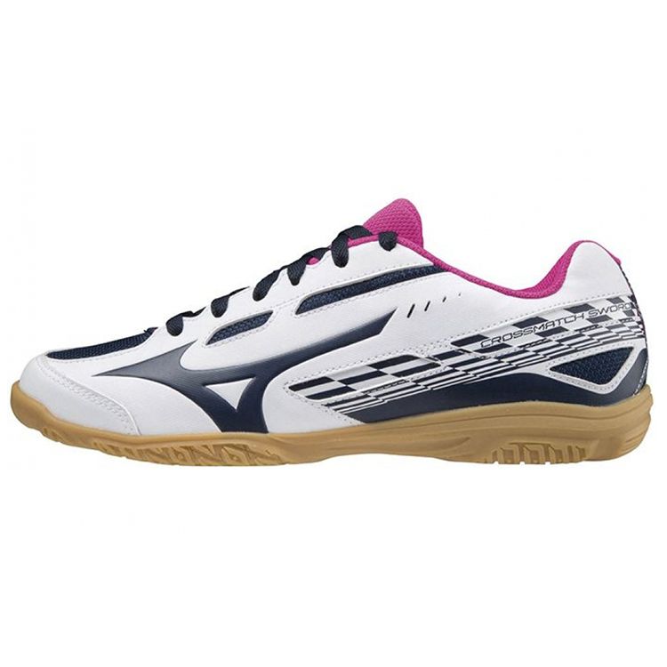 

Mizuno Cross Match Sword White/Navy/Pink Unisex Table Tennis Shoes 81GA213014 41