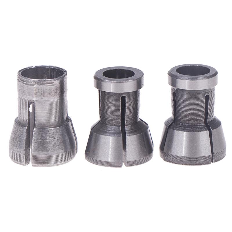 3pcs M17 6/6.35/8mm Collet High Precision Chuck Adapter Engraving Trimming Machine Router Milling Cutter Accessories