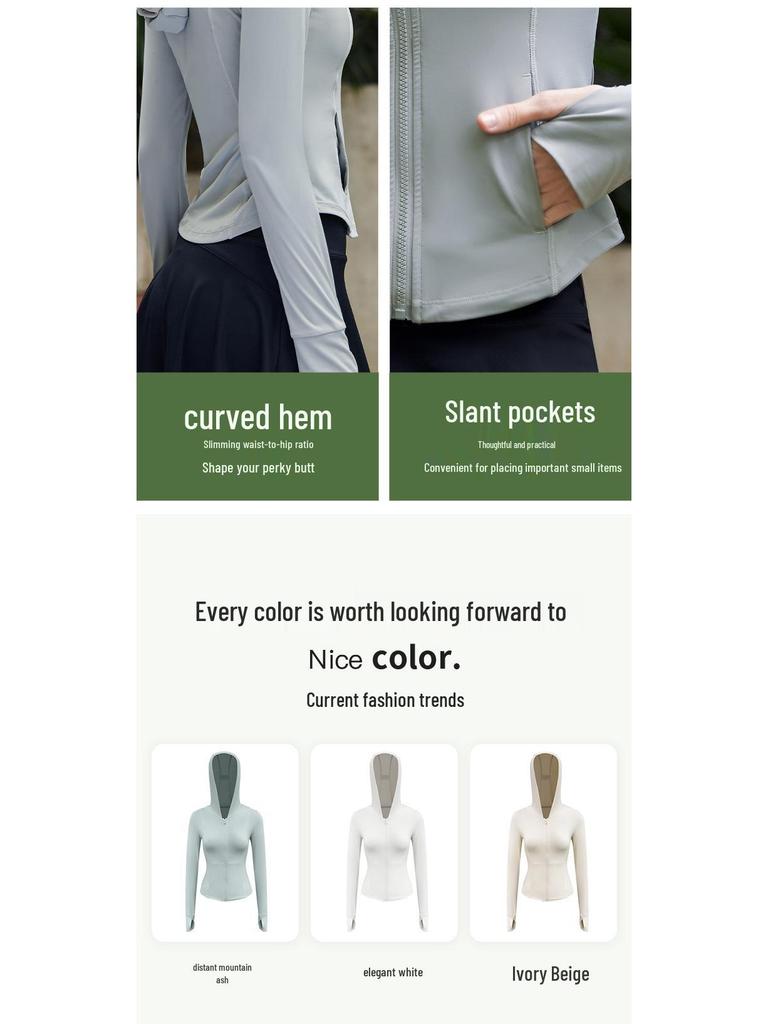 Women's UPF50+ Ice Silk Hooded Sunscreen Jacket - Summer Sports Outdoor Anti-UV Protection Top