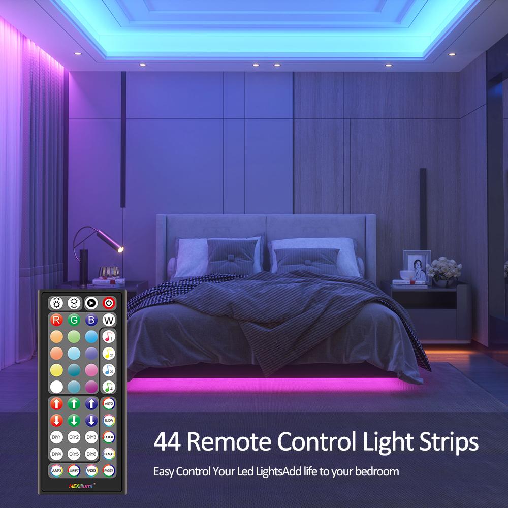 Led Strip Lights 5-30M (18leds/m) Music Sync Color Changing,Bluetooth Led Lights with Smart App Remote, Led Light For Home Decor