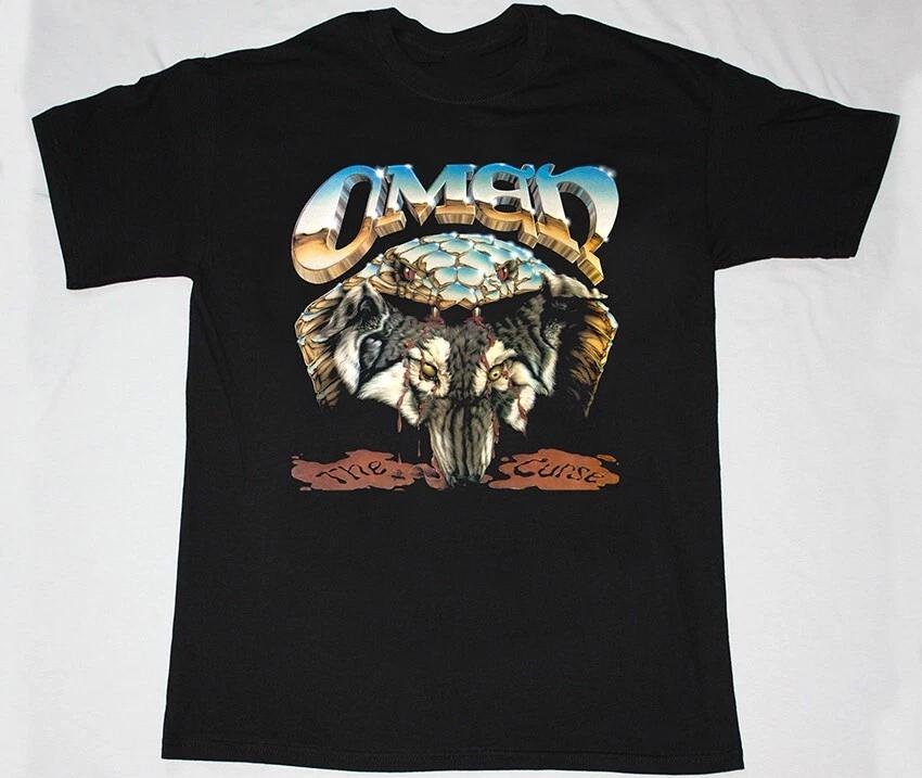 Vtg OMEN band THE CURSE Cotton Black T Shirt All Size For Men TR043 XL
