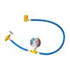 Vehicle Recharge Measure Hose Kit High Pressure Resistant Metal Air Conditioner Hose with Accurate Gauge for Car AC Refill