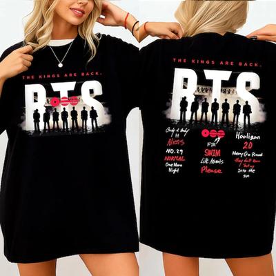 Retro BTS Arirang Support Tee, BTS Arirang Tour T-shirt, for Army, Kpop Fans