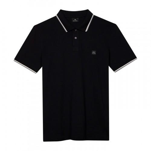 Paul Smith Mens Patch Cotton Logo Polo Shirt