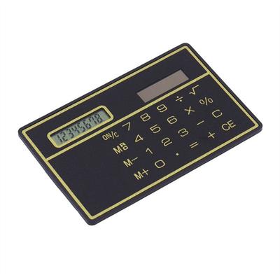 Calculator Mini cu 8 Cifre Ultra Subțire cu Energie Solară și Ecran Tactil Design Card de Credit Calculator Portabil pentru Afaceri Școală