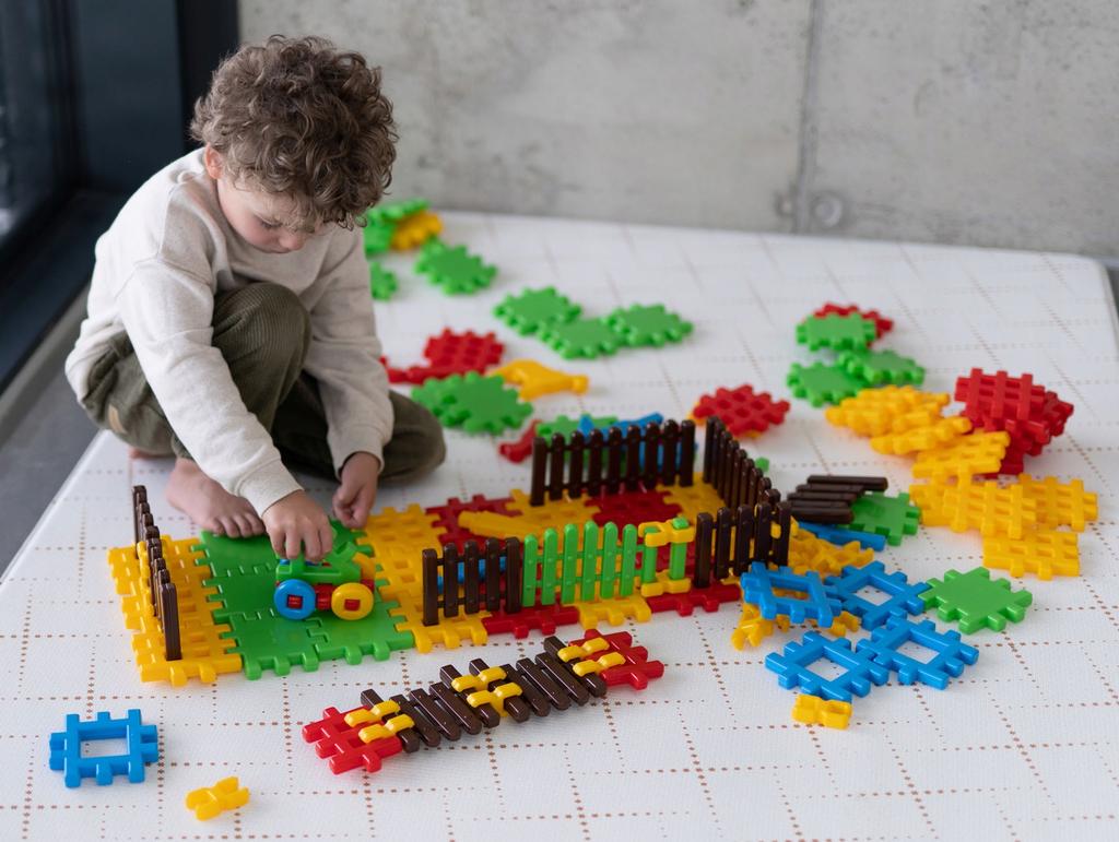 Marioinex blocks Waffles junior Agro Farm Farm House, Large Set 120, 2+