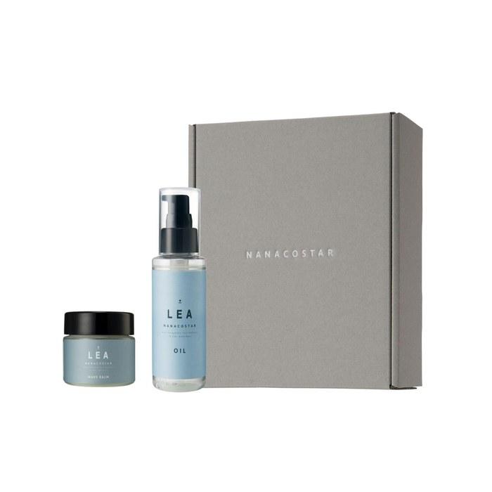 Nanako Star LEA Hair Oil & Make Balm Gift Box Set - Citrus Scent, 45g x 2