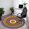 1 Stück Mandala, Abstraktes rundes Teppich für das Büro, Rutschfest, Weicher und langlebiger Büroteppich für die Innendekoration, Perfekt für Büro, Dekoration yy260204019