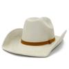 Popular suede western cowboy hat high-end top hat European and American style simple fashion big-brimmed jazz hat