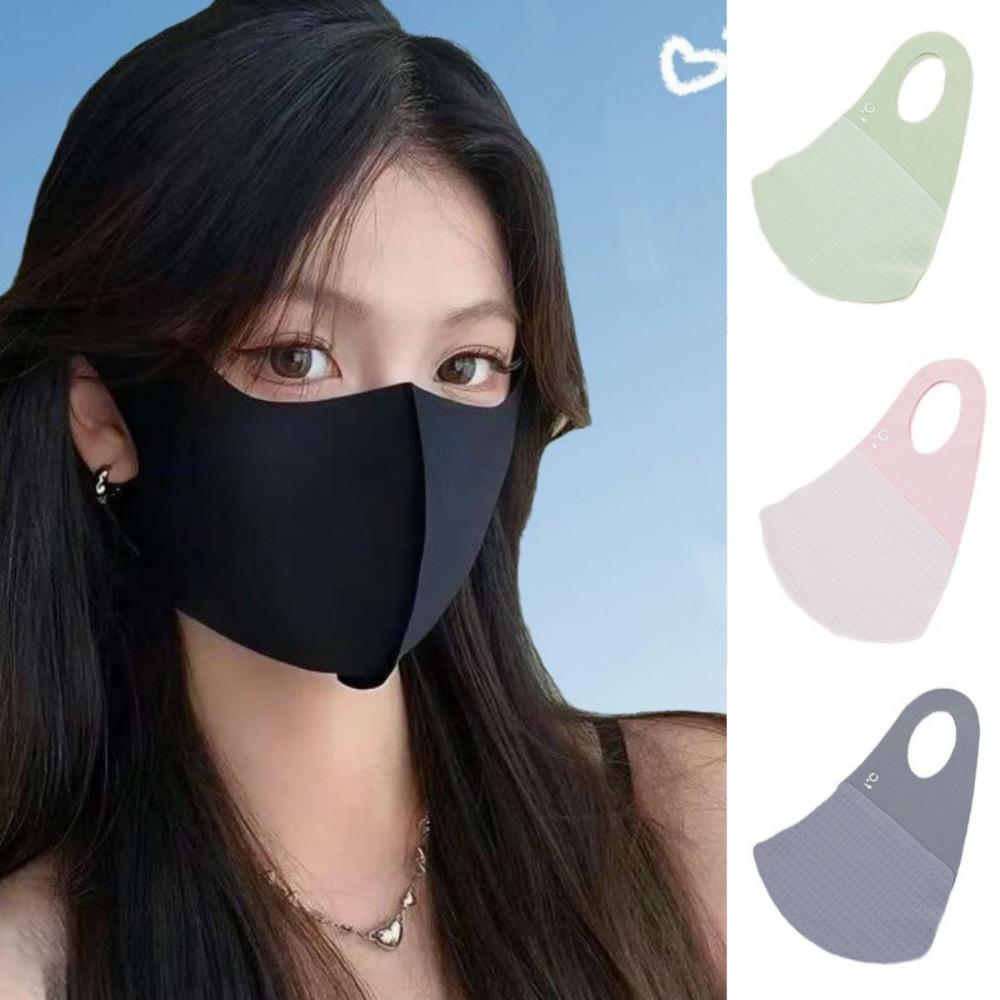 

4pcs/set Face Mask Ice Silk Mask UV Protection Face Gini Mask Breathable Face Cover Fishing Set 2
