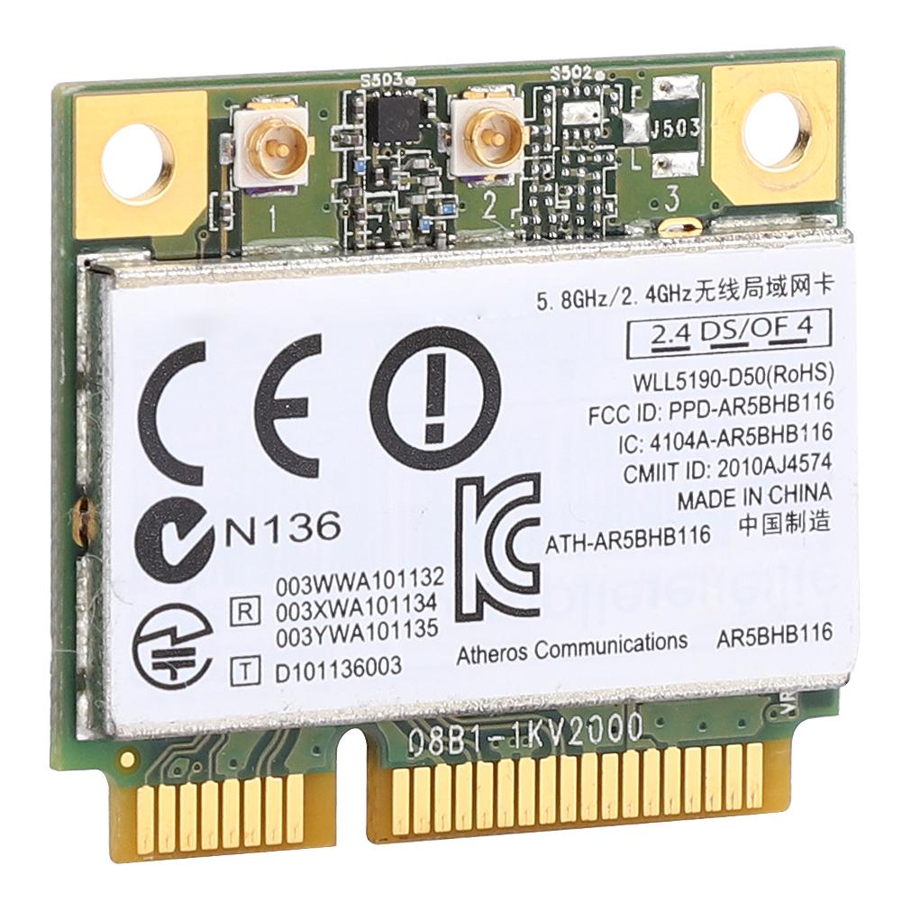 Wireless Card AR5BHB116 Dual Band 2.4G+5G AR9382 300M for Industrial Control Machine