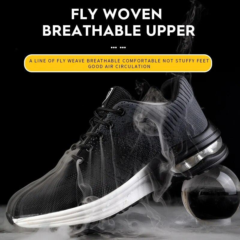Dropshipping Uomo Donna Scarpe da Lavoro Punta in Acciaio Stivali di Sicurezza in Ferro Standard Europeo Anti-Smash Anti-Puntura Scarpe di Sicurezza Sportive