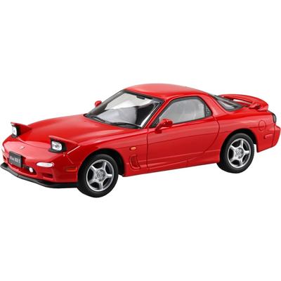AOSHIMA Bunka Kyozaisha 132 Rakupla Snap Kit No.04-VR Infini FD3S RX-7 Vintage Κόκκινο Χρωματισμένο Πλαστικό Μοντέλο