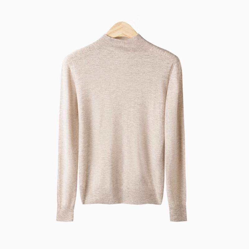 Firstview Women's Soft Mock Neck Long Sleeve Wool Sweater FV24D1203