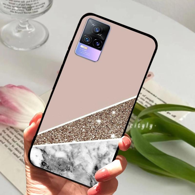 For Vivo V21e Case V 21e V2061 V2055 Soft TPU Phone Protective Fundas Cover For Vivo V21 V 21 4G 5G Shockproof Bumper Shells