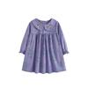 Foreign Trade Children's Doll Collar Dress 2025 Autumn and Winter New European and American Style Purple Long-Sleeved Girl Princess Dress