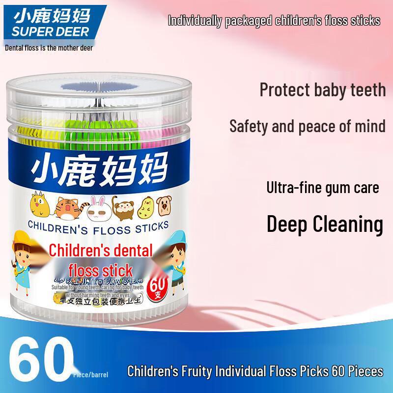 Kleiner Hirsch Mama Einzeln verpackte Ultrafeine Zahnseide-Stäbchen