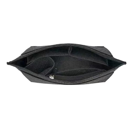 Geantă din pâslă căptușită cu inserție Se potrivește cu designul cu mai multe buzunare Champ Tote cu buzunare pentru cupe cu fermoar Geanta cosmetică Separator pentru geanta Inserție pentru geanta de umăr