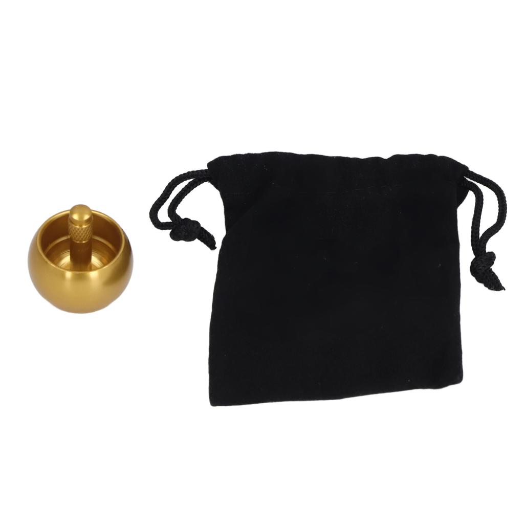 2pcs Gyroscopes Stainless Steel Automatic Flip Mushroom Shape Exquisite Metal Top with Storage Bag