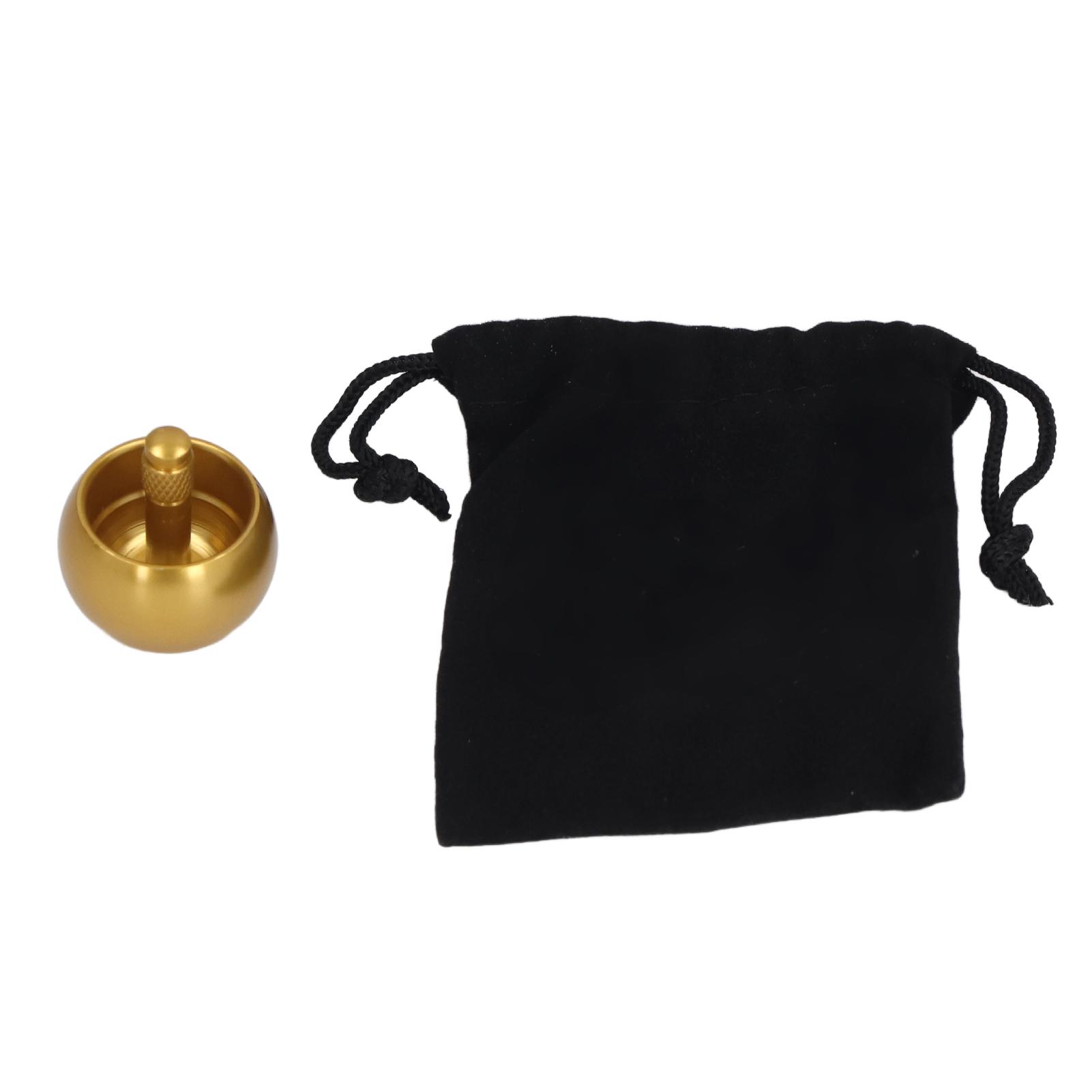 

2 шт. Гироскопы из нержавеющей стали, автоматический откидной грибовидный изящный металлический верх с сумкой для хранения золотой