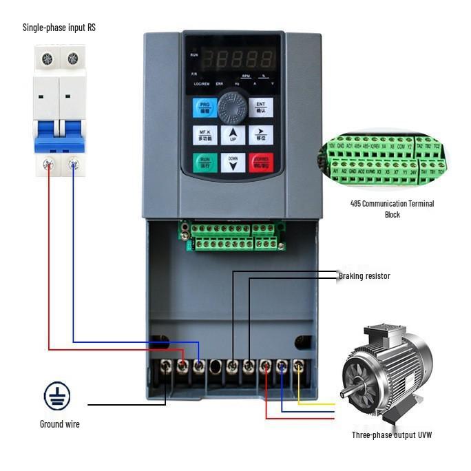 Three-Phase 380V Vector Heavy-Duty Speed Control Universal Frequency Converter (1.5-11kW)
