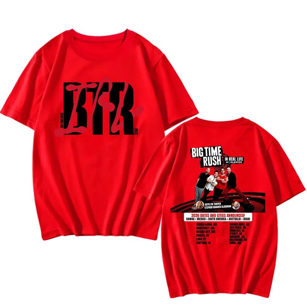 BTR IM ECHTEN LEBEN WELTWEIT Tour Poster Druck T-Shirt Locker Lässig Herren Damen Mode Sommer Neue T-Shirts Übergroß Harajuku Stil Oberteile