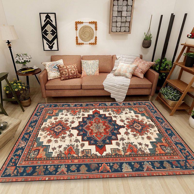 Persian Retro Carpet for Living Room National Style Decoration Home Non-slip Washable Rugs 200x300 Bedroom Bedside Tables Mats