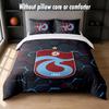 Trabzonspor FC Design Sada povlečení na postel 1 povlak na přikrývku + 2 povlaky na polštář Měkké prodyšné domácí povlečení