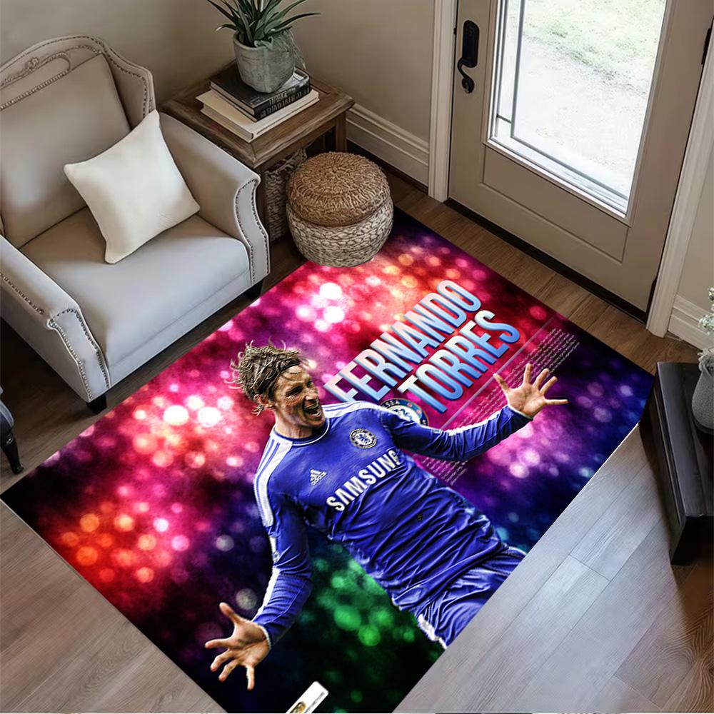 Iranian Football Player Floor Mat Design for Study room Decorate room Dormitory Hallway Anti-slip Rug Decorate Offices