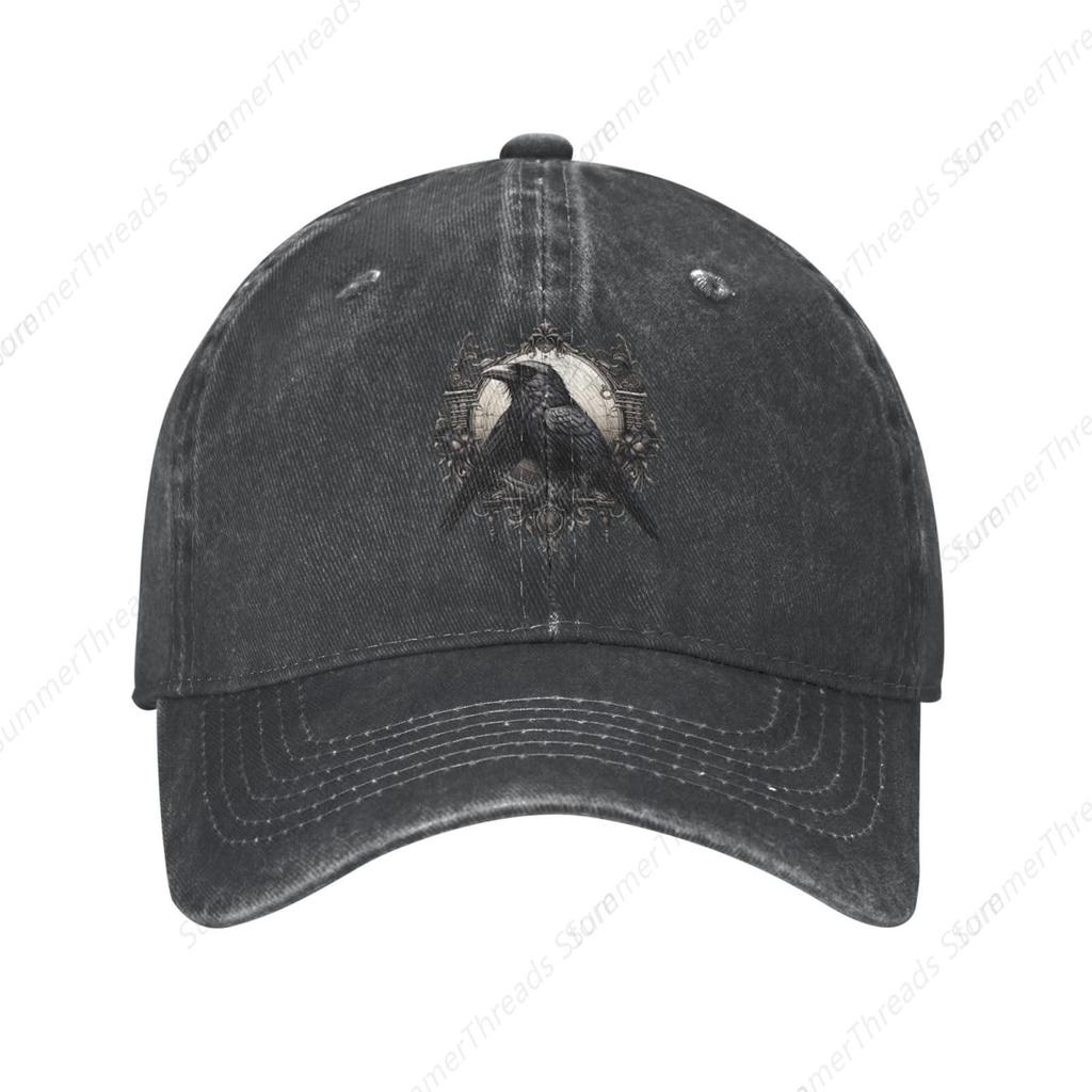 Odin Raven Viking Norse Flag American Baseball Cap Adjustable Washed Unisex Hat Casquette for Men Women