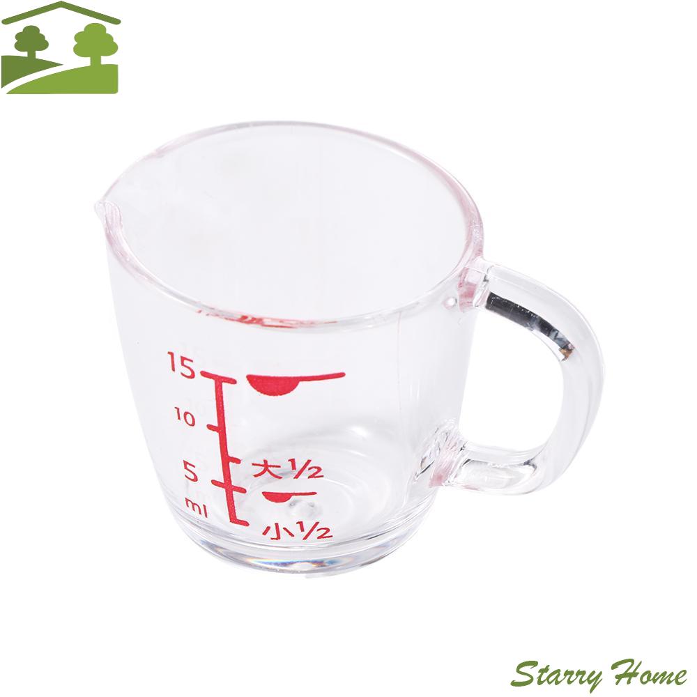 Transparent 15ML Quantitative Baking Kitchen Tools Minie Milk Powder Cup Beaker Coffee Cup Measuring Cup