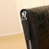 New Men's Crocodile Pattern Handbag High End Large Capacity Fashion Wallet Multi Card Mobile Bag Trendy