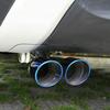 Car Auto Dual Rear Exhaust Pipe Tail Muffler Tip Throat Tailpipe Car Accessories