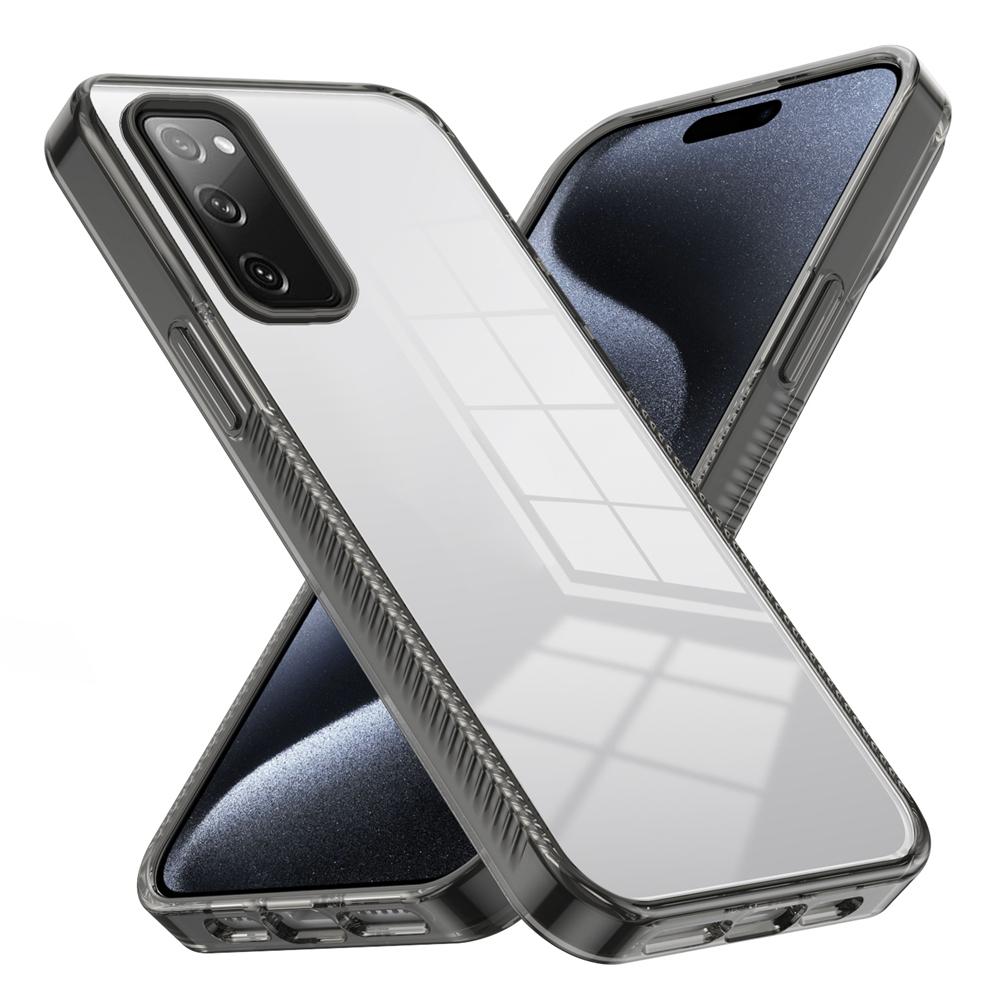 KEYSION Transparente Hülle für Samsung S20 FE 5G Weiches TPU+PC Rutschfest HD Klar Stoßfest Handy-Rückseite für Galaxy S21 FE 5G