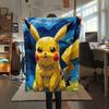 Sky Pikachu  Print Flannel Blanket, High quality Comfortable for All Seasons, Home Decor, Warmth and Comfort