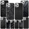 Forged Carbon Pattern Phnoe Case for Iphone 17 Air 16 16E 11 12 13 Mini 14 Plus 15 Pro Max 7 8 + SE 2020 Phone Cover Coque