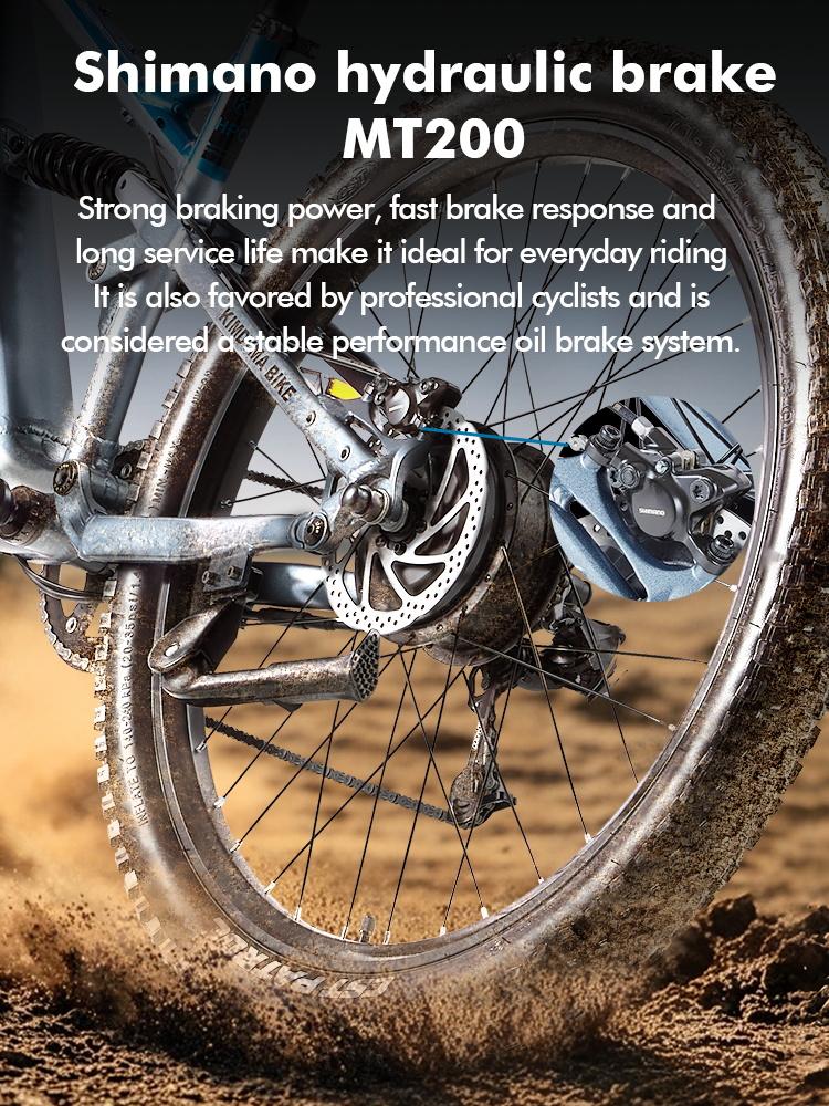 KIMDYMA K01 1000W Torque Sensor Electric Bike - Fat Tire Ebike with 48V20Ah Battery, Throttle, 50km/h Top Speed