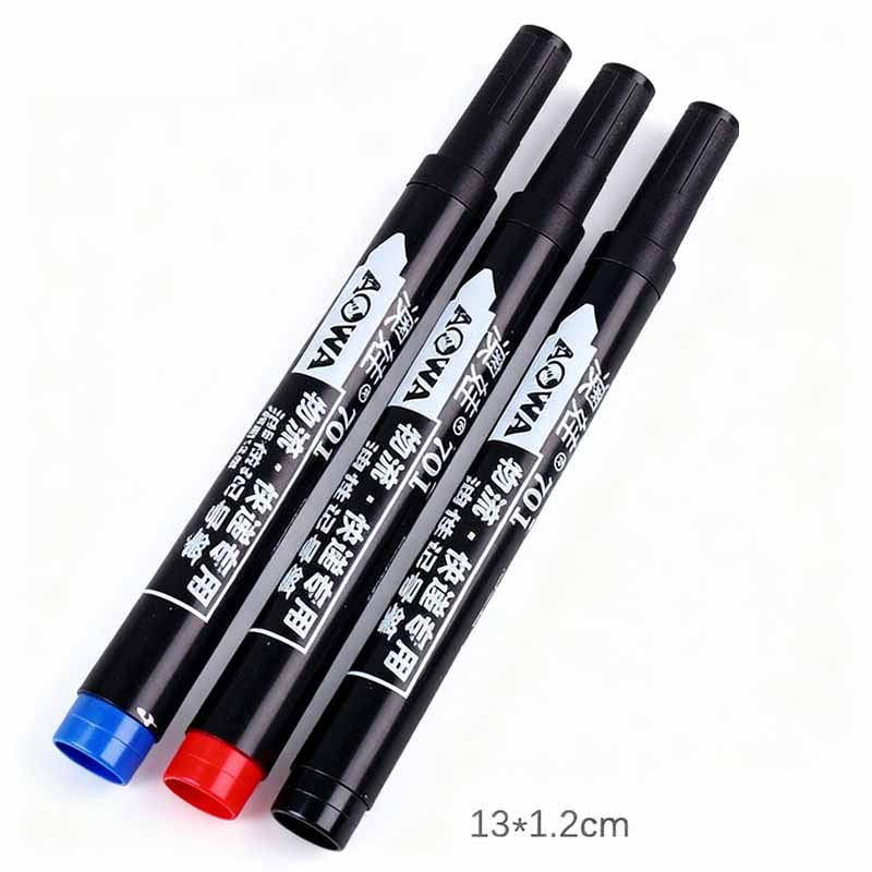 2mm Bold Tip Oil-Based Quick-Dry Waterproof Oil-Proof Permanent Marker for Plastic Metal & Wood Shipping Packaging & Coding