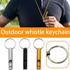 Mini Size Whistles Pendant Outdoor Multifunction Whistle Call Outdoor Whistle Keyring Metal Survival Key Holder Tools Emergen C9W2 St Practical Use