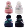 Children's Cute Dinosaur Fleece-Lined Knitted Wool Hat for Autumn & Winter