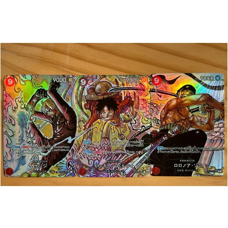 One Piece Diy Monkey Roronoa Zoro D Luffy Self Control Collect Signature Trading Flash Card Anime Cartoon Lovely Gift 63*88mm
