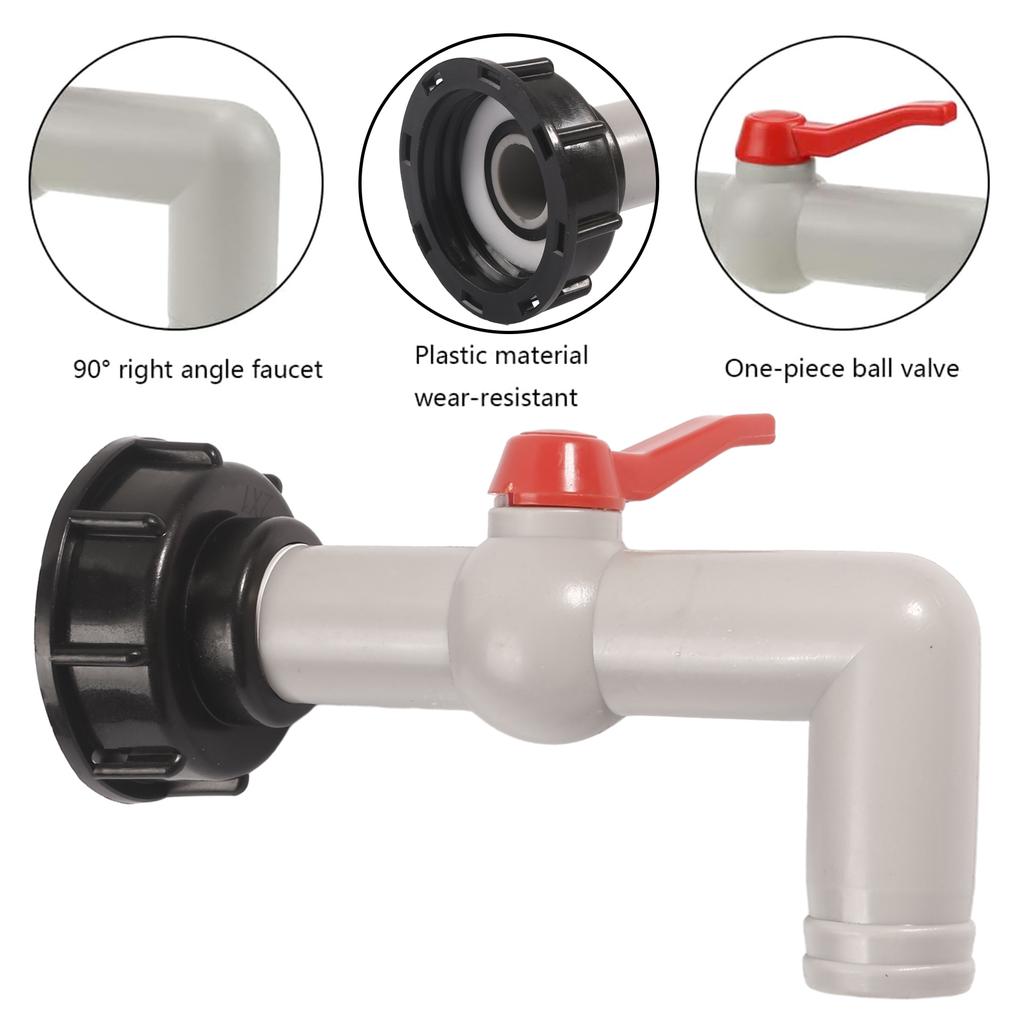 IBC Auslaufhahn IBC Tank Kugelhähne IBC Hahn IBC Kugelauslaufhähne für IBC Tank Regentonne Wassertank DN40/50 Zubehör