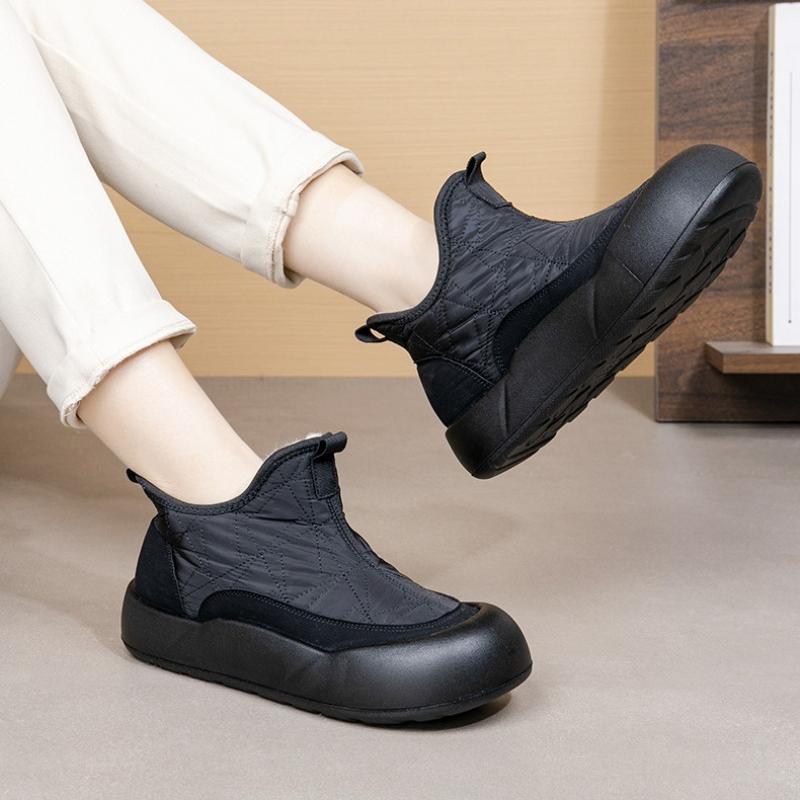 Fashionable Thick Soled Cotton Shoes Winter New Thick Snow Boots Casual Versatile Anti Slip Waterproof Cotton Boots