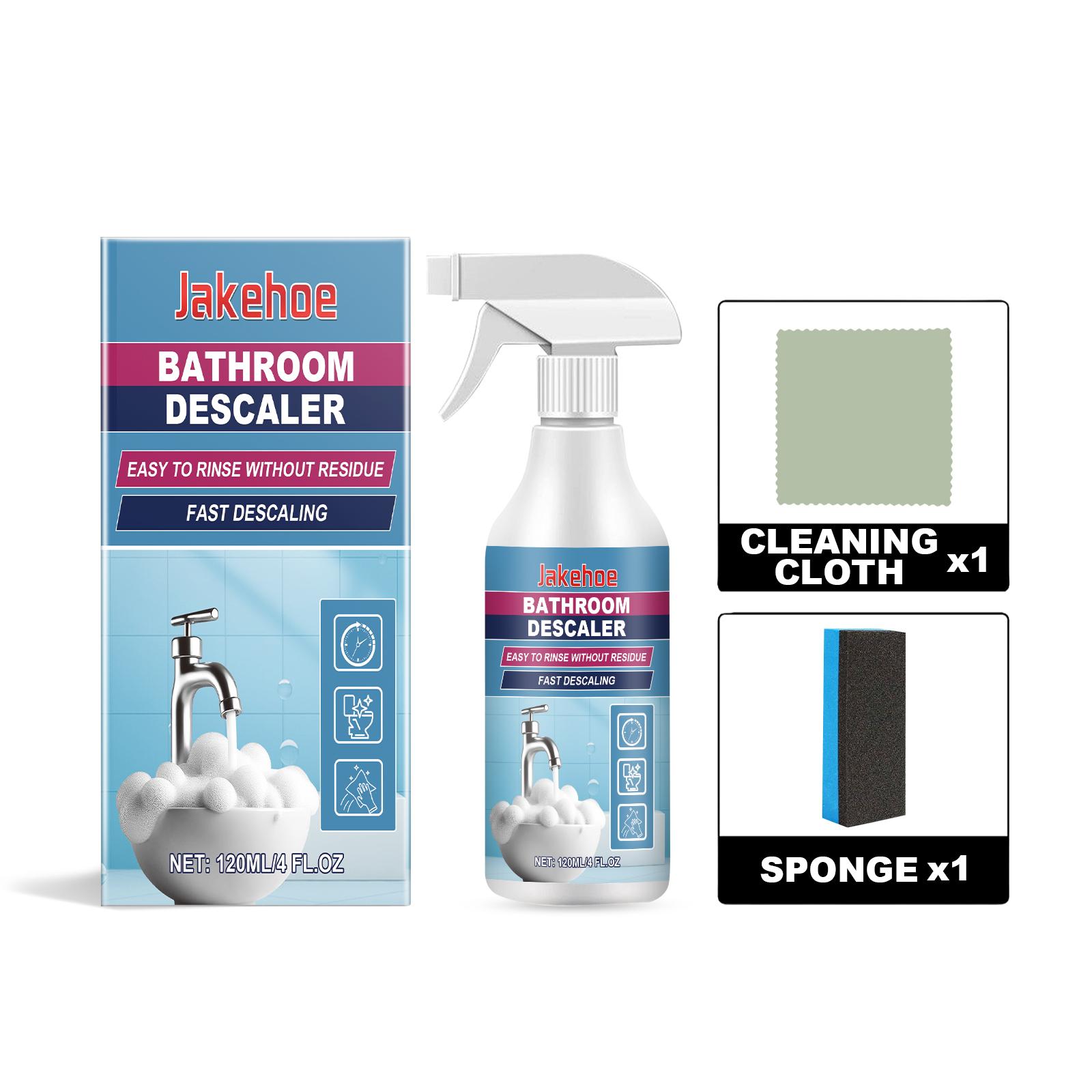Jakehoe Stubborn Stains Cleaner Bathroom Descaler Cleaners Multipurpose Bathroom Foam Cleaner Descaler Spray for Toilet 120ml
