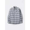 Customellow Grey Relaxed Fit Check Shirt Cwsaw25112gyx