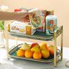 Cup Storage Tray Double Layer Dish Drainer Fruit Kitchen Vegetable Water Drain Racks Washing Drying Rack Organizer