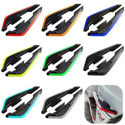 2Pcs Motorcycle Front Side Spoiler Winglets Aerodynamic Wing Set Fixed Front Fairing Winglets with Adhesive Decoration Sticker